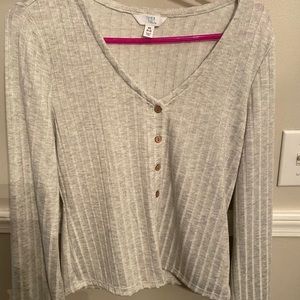 Cropped Henley top
